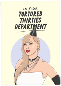 Kaart Blanche Birthday – Tortured Thirties