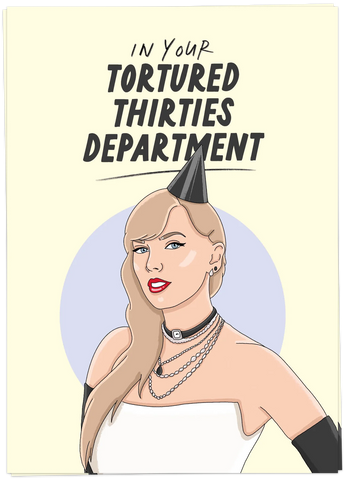 Kaart Blanche Birthday – Tortured Thirties