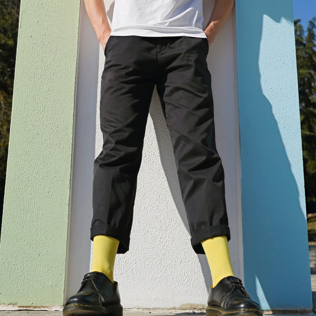 Organic Solid Socks - Yellow