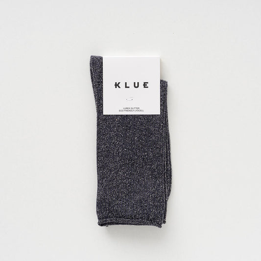 Glitter Lurex Socks - Grey