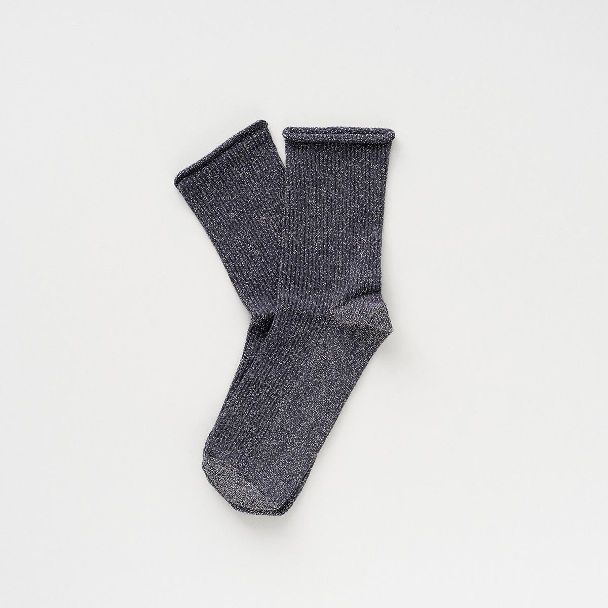 Glitter Lurex Socks - Grey