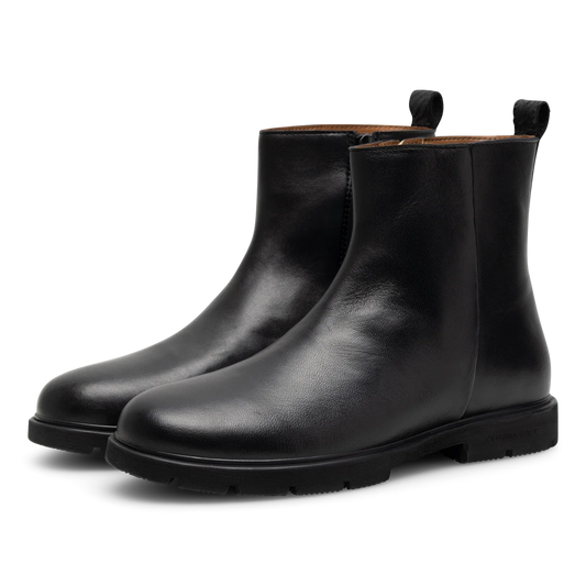 Kate Leather Boots - Black
