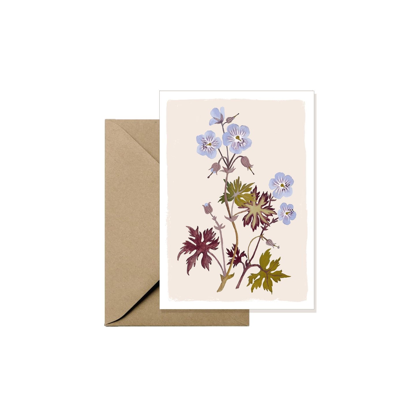 Mini Greeting Card - Geranium