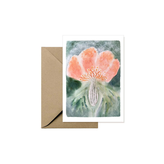 Mini Greeting Card - Dogrose bud