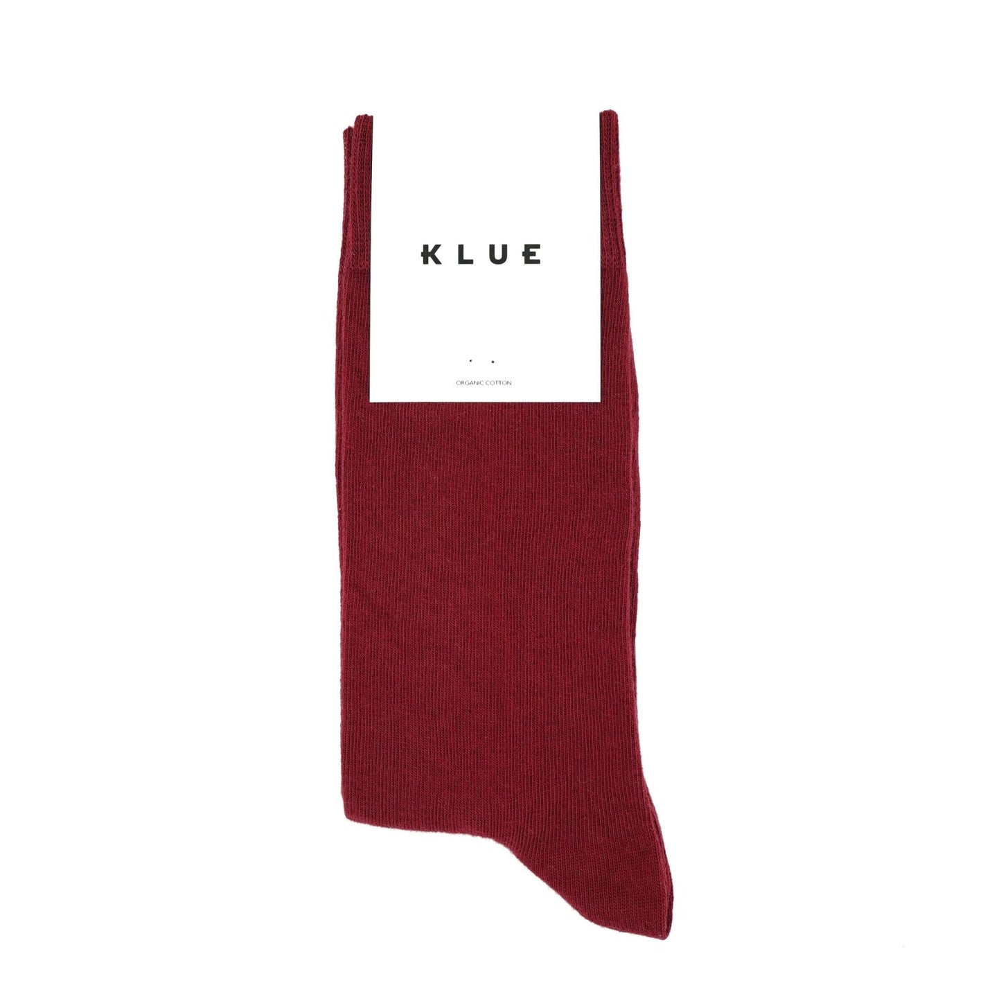 Organic Solid Socks - Burgundy