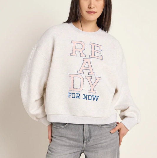 LAST ONE in XS - Oversized Statement Sweater -  Grey Mélange