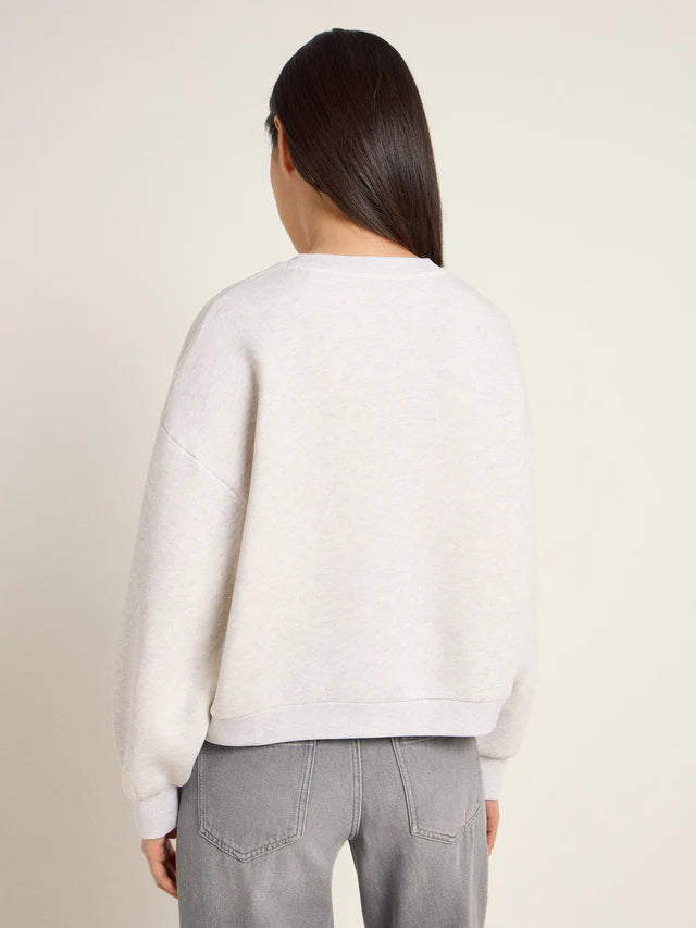 LAST ONE in XS - Oversized Statement Sweater -  Grey Mélange