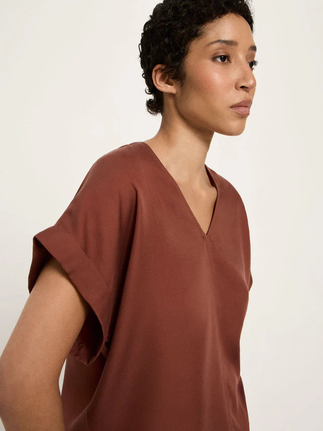 Blouse Shirt - Dark Mocca