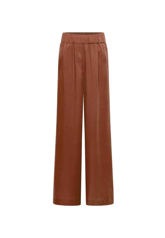 Wide-Leg Pants - Dark Mocca