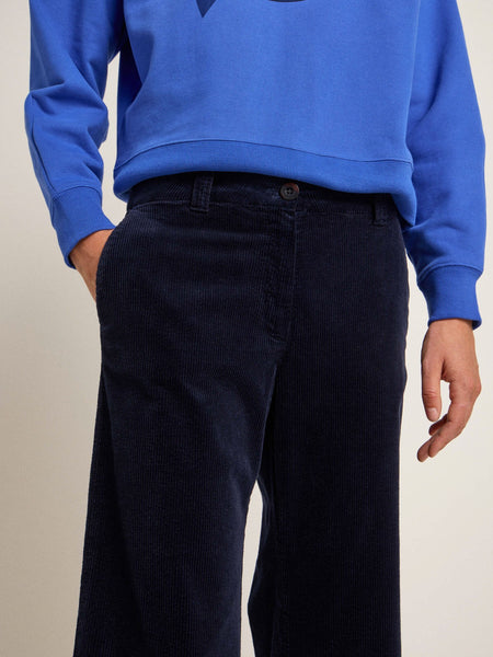 Marlene Corduroy Trousers - Midnight Blue