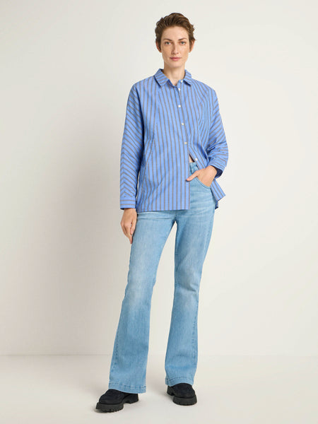 Striped Shirt - Black/Frozen Blue