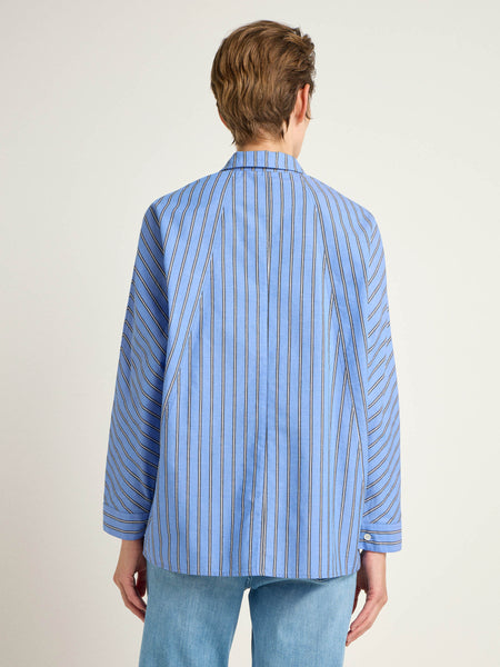 Striped Shirt - Black/Frozen Blue