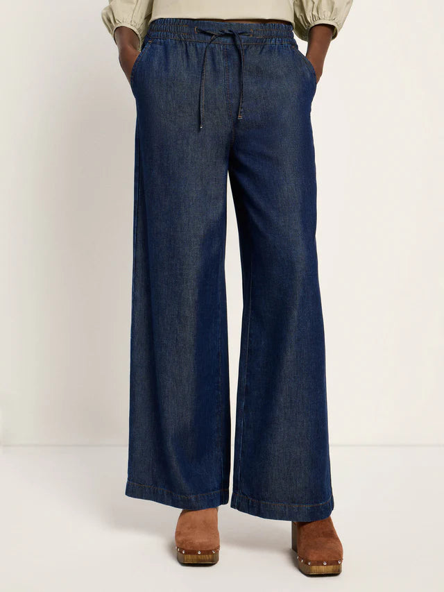 Relaxed Tencel Jeans - Dark Blue