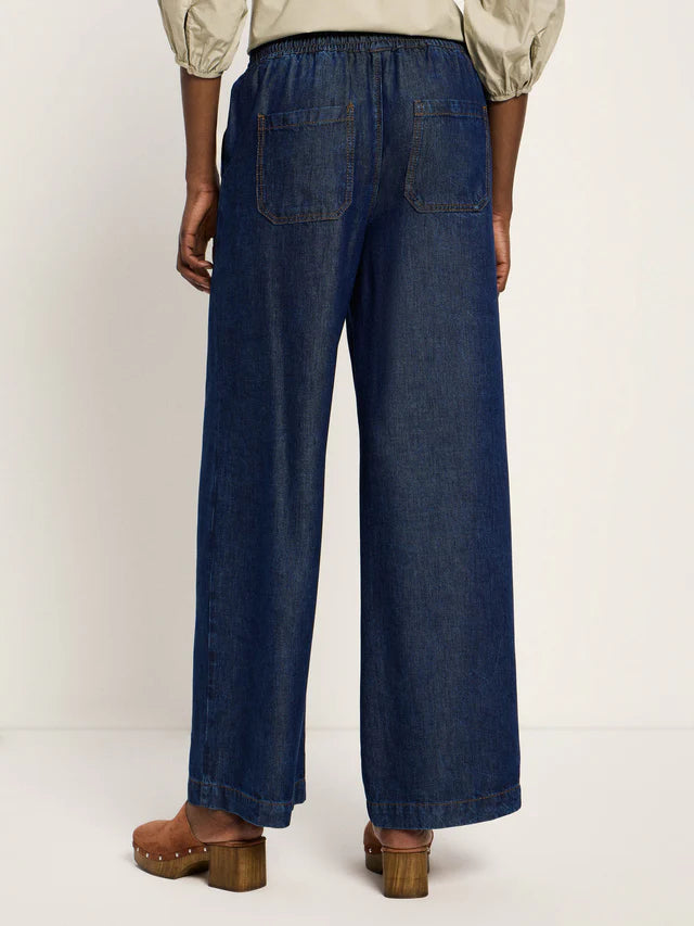 Relaxed Tencel Jeans - Dark Blue