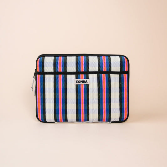 Laptop Sleeve 14" - White Blue Pink