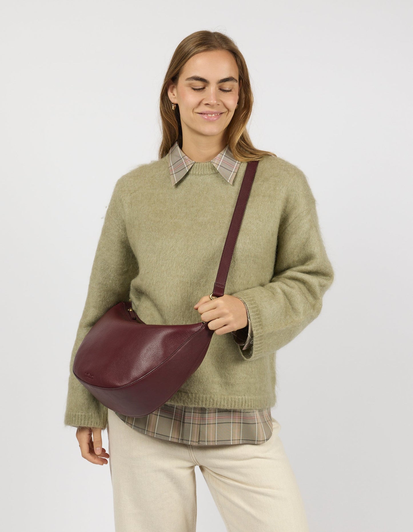 Leo Maxi - Dark Cherry Soft Grain