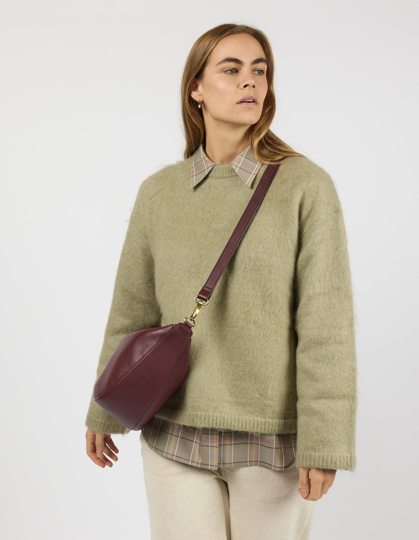 Leo Maxi - Dark Cherry Soft Grain