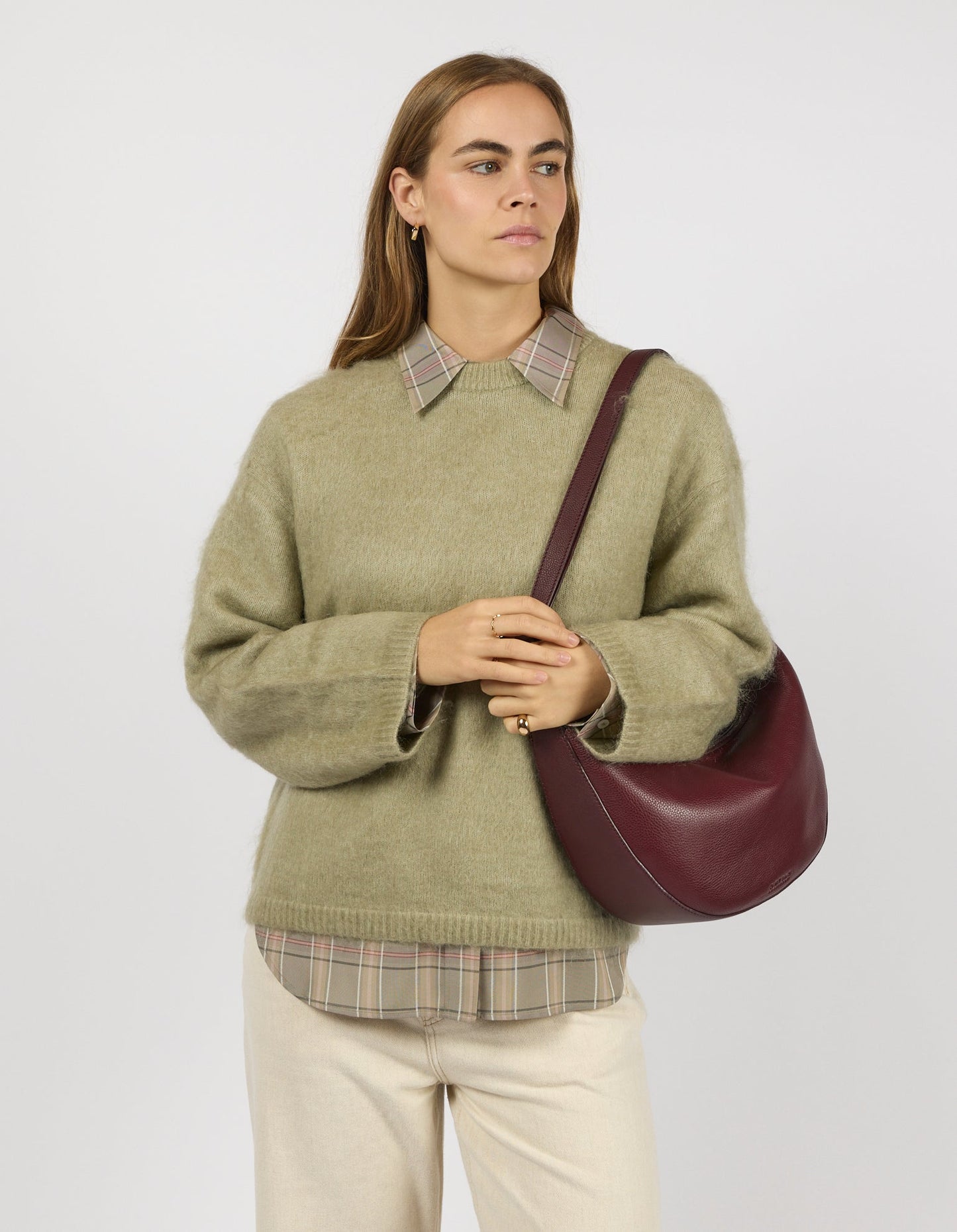 Leo Maxi - Dark Cherry Soft Grain