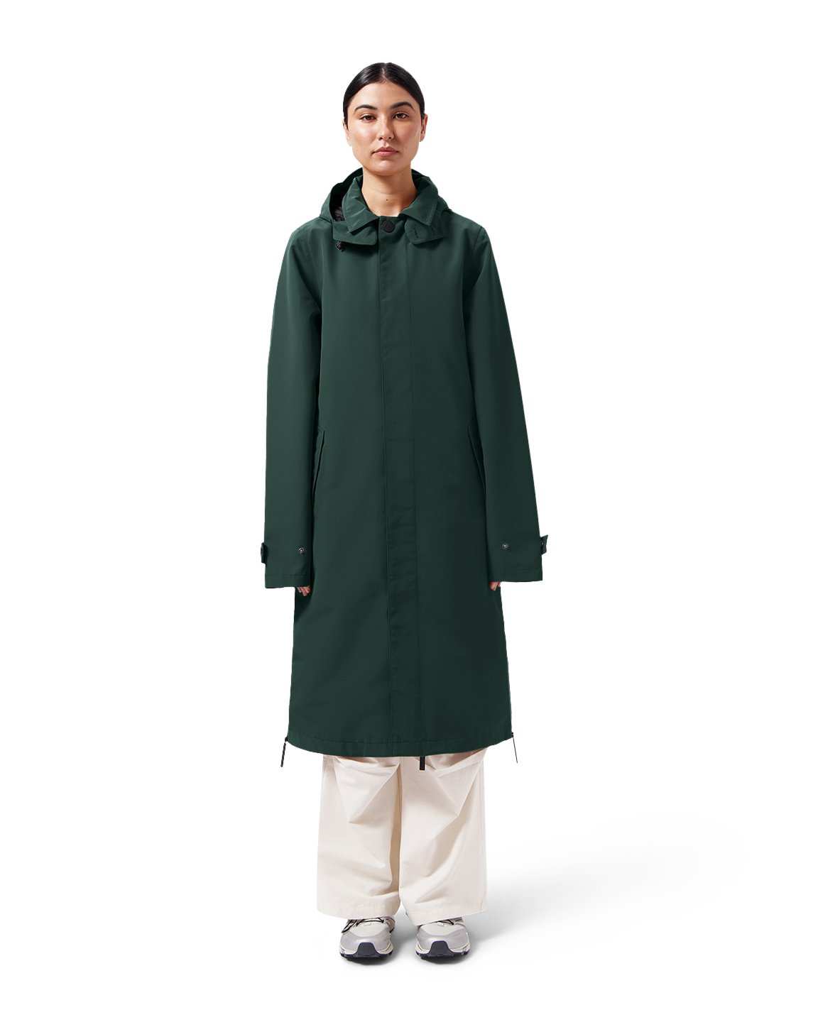 LAST ONES in S - Maium Mac Rain Coat or Poncho - Pine Green