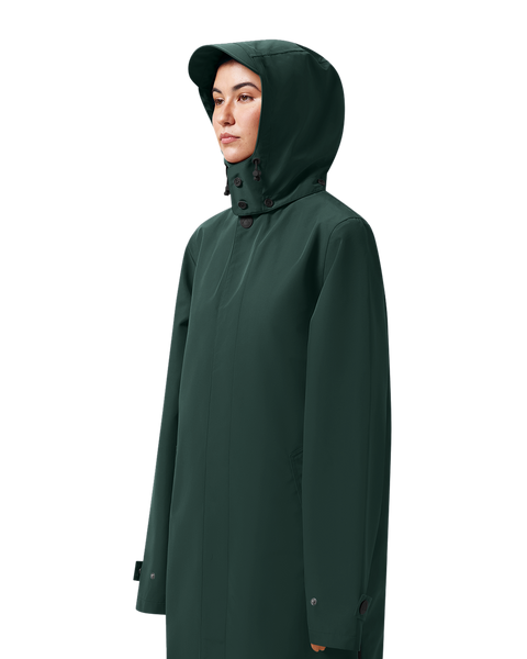 LAST ONES in S - Maium Mac Rain Coat or Poncho - Pine Green