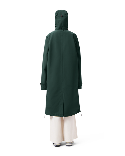 LAST ONES in S - Maium Mac Rain Coat or Poncho - Pine Green