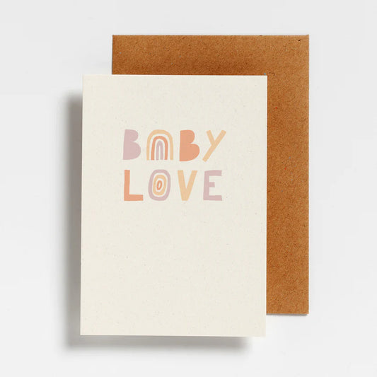 Postcard - Rainbow baby love