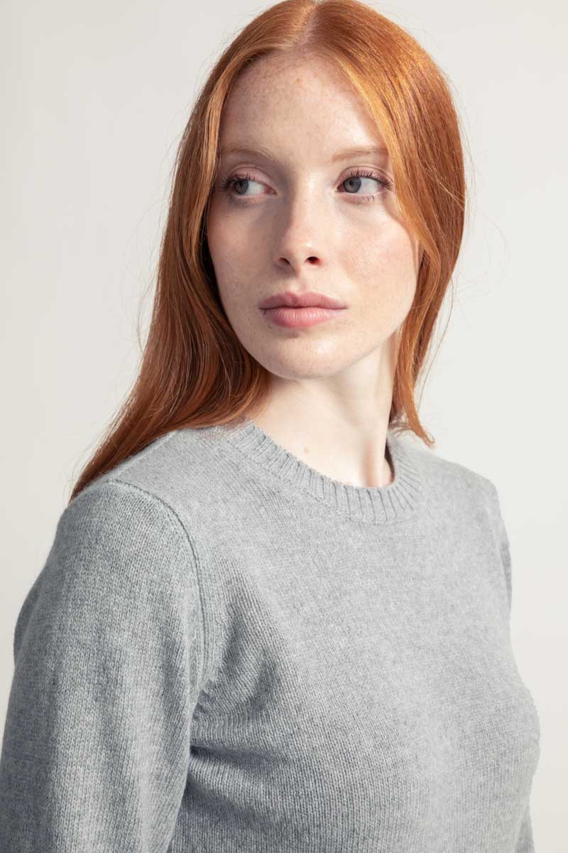 Laura Wool Sweater - Grey Calce