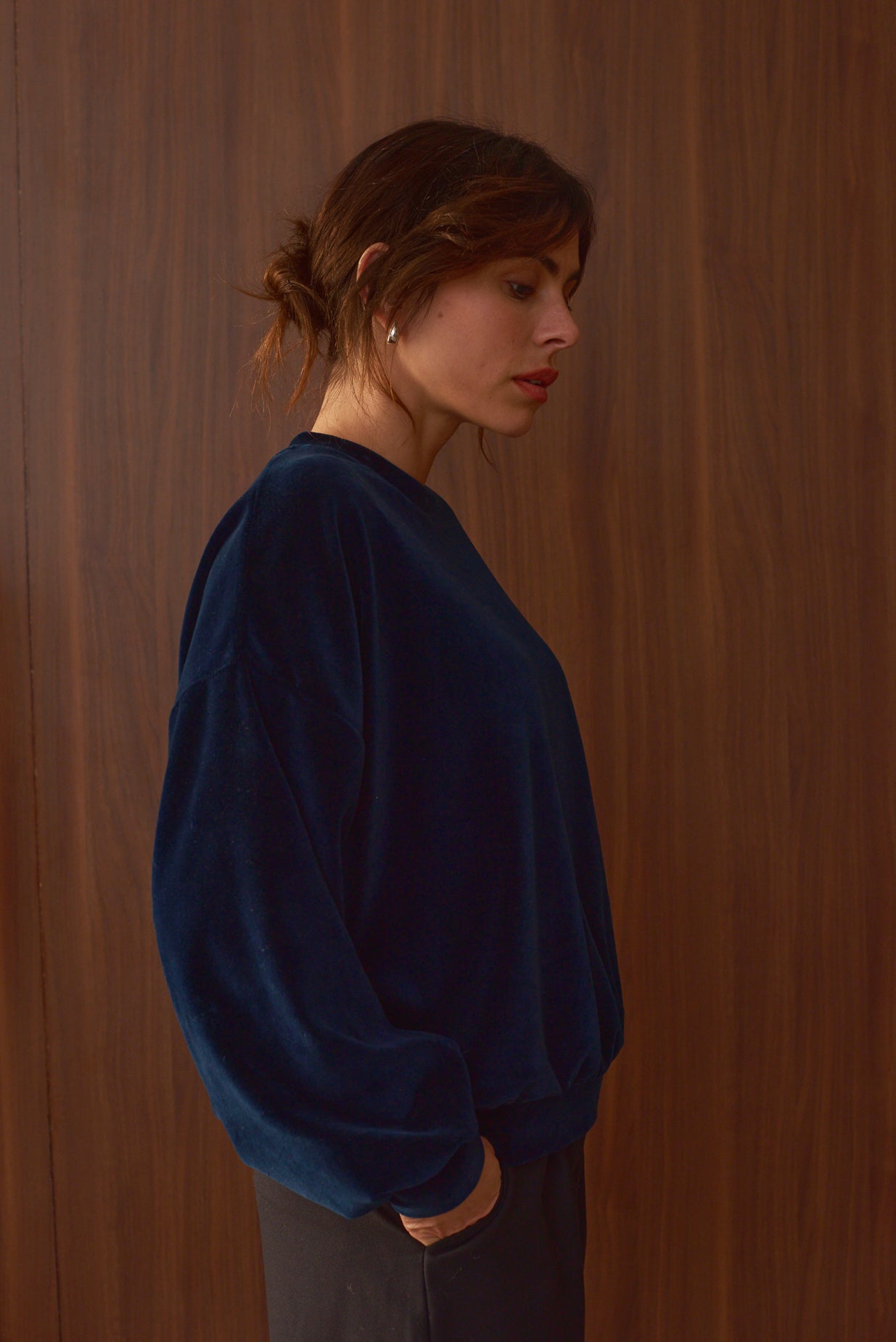 LAST ONE in L - Jane Sweater - Marine