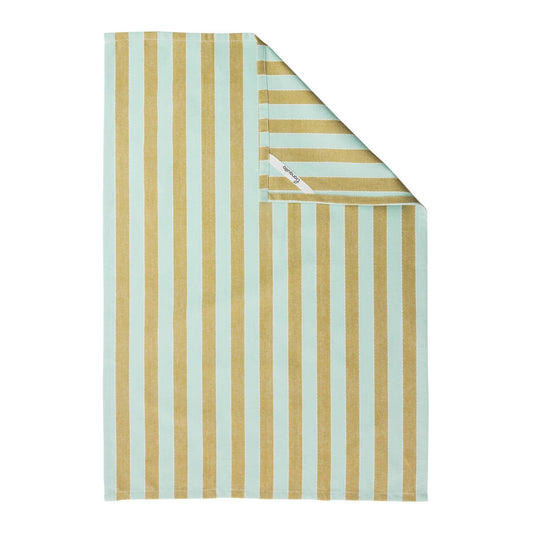 Tea Towel Vivid Lines - Green