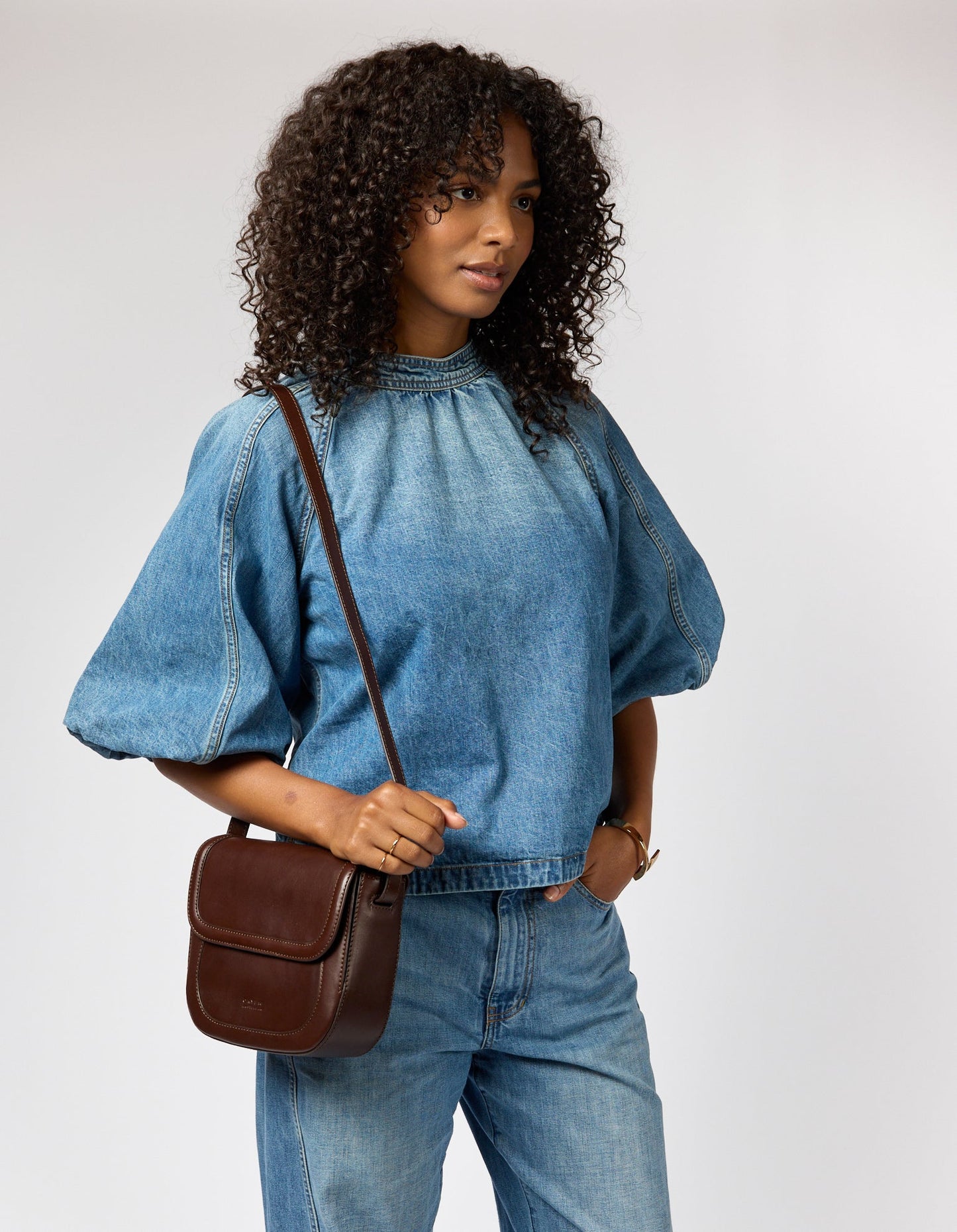 Nina Bag - Chocolate Classic Leather