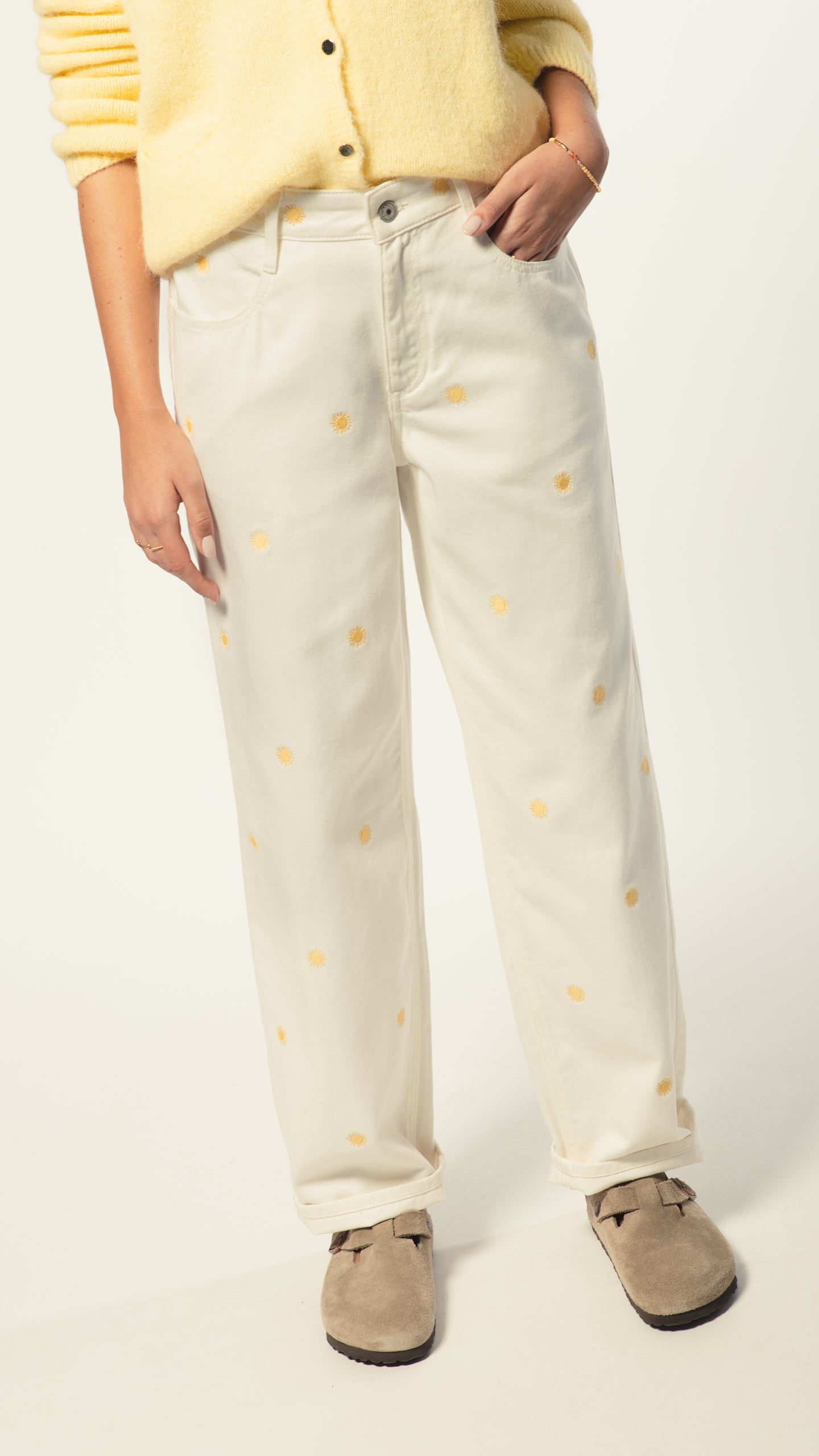 Odette Jeans - Embroidered