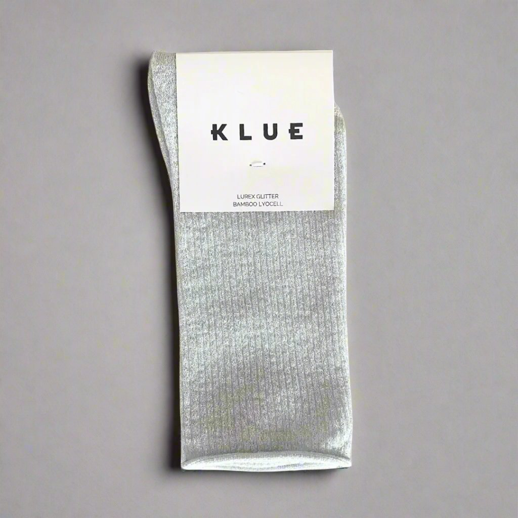 Glitter Lurex Socks - White