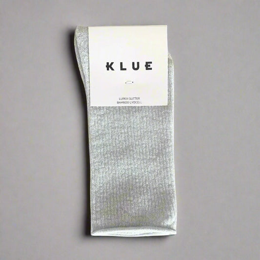 Glitter Lurex Socks - White