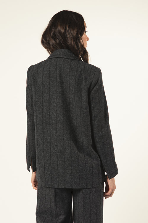 Paloma Striped Blazer Dandy - Carbone