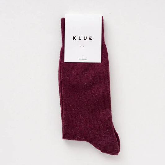 Merino Wool Socks - Plum