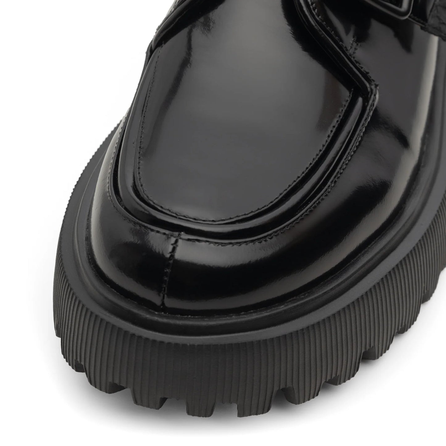 Woden Posey Monk Loafer - Black