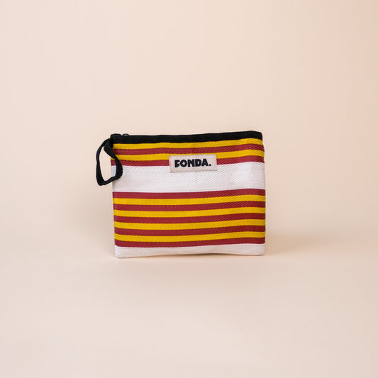 Pouch - White Yellow Red