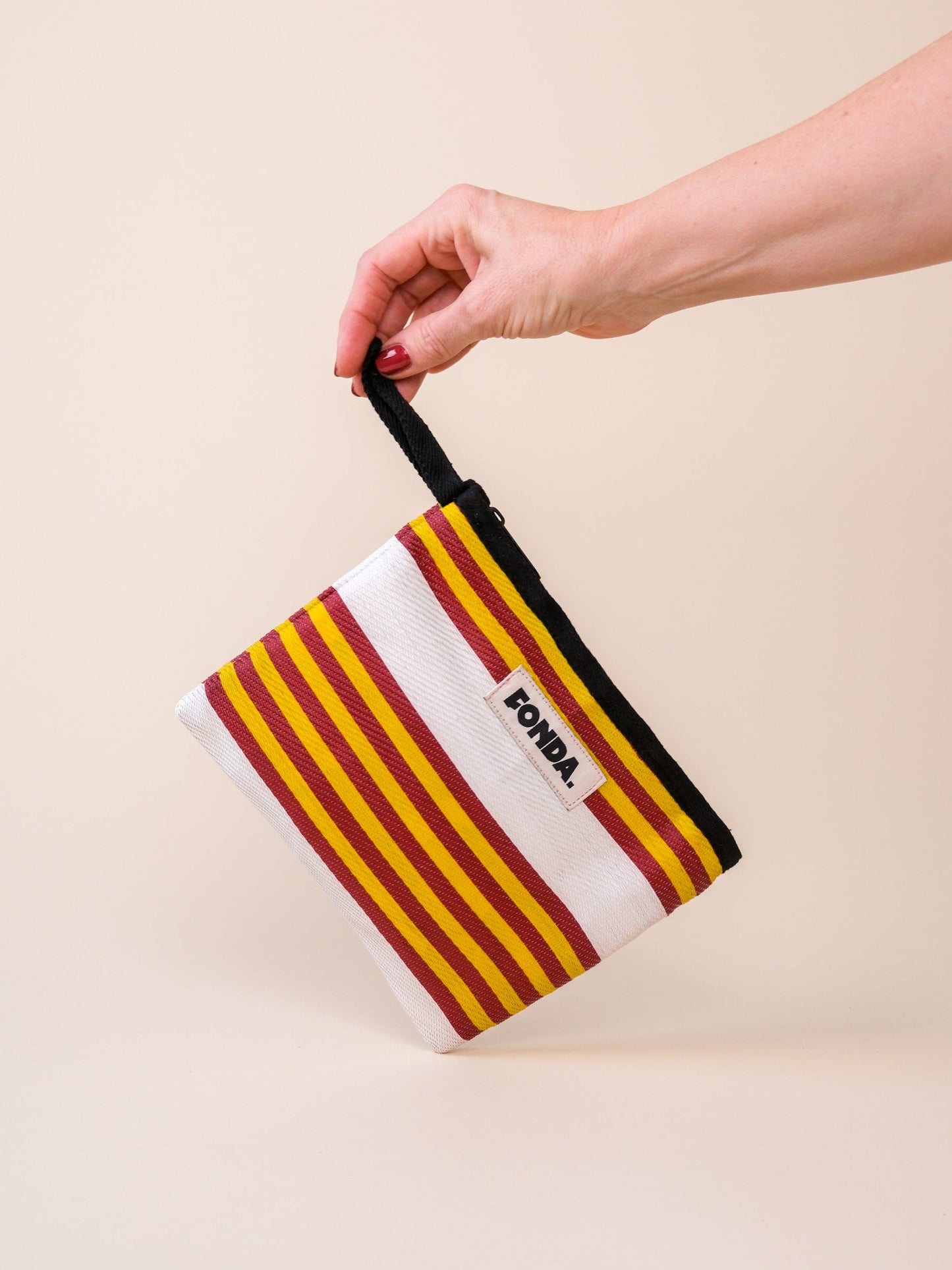 Pouch - White Yellow Red