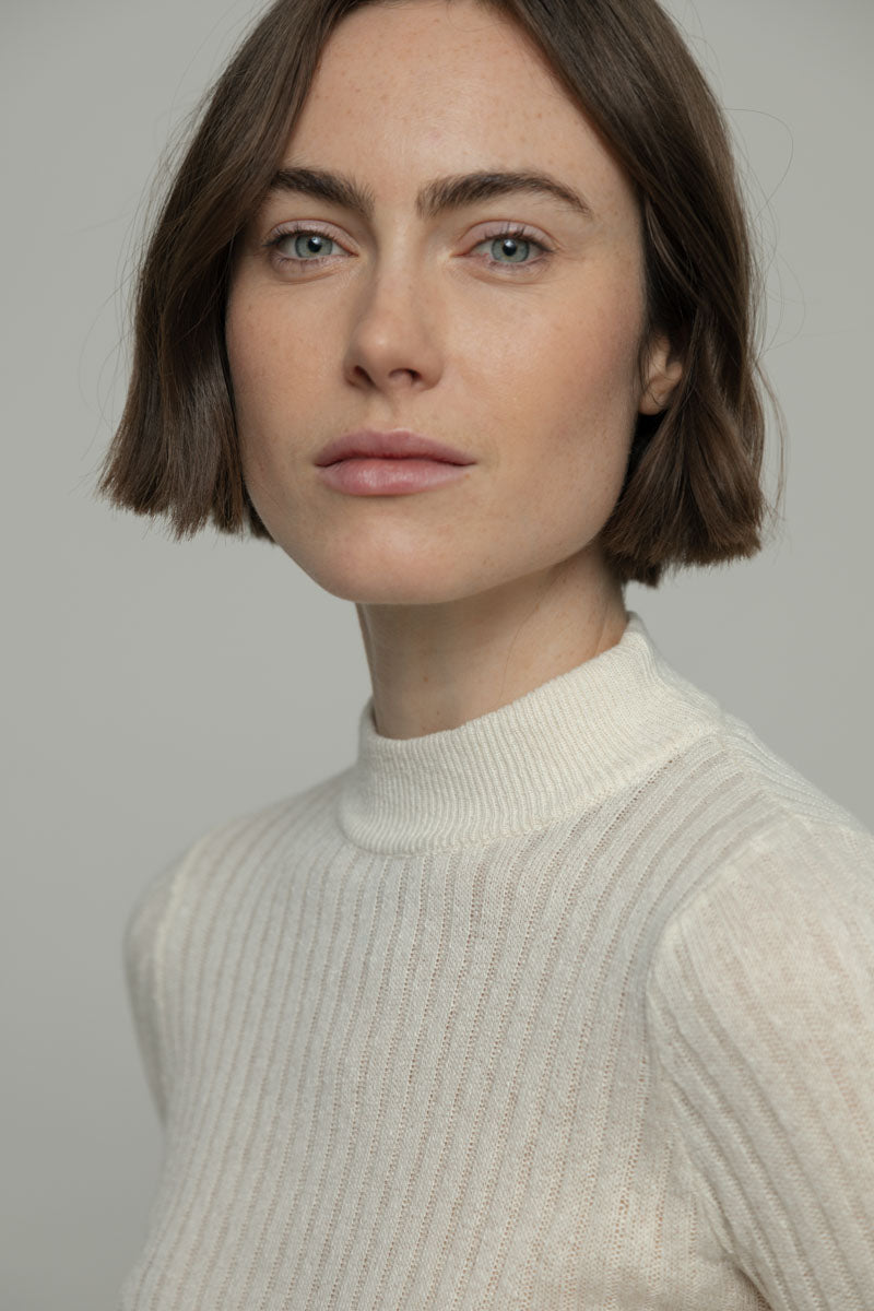 LAST ONE in XS - Renza Silk T-shirt - Off-White