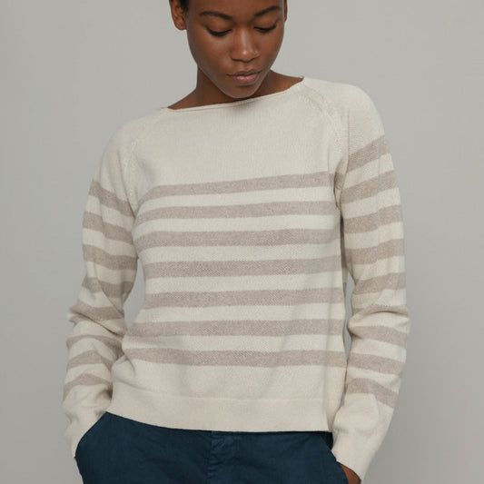 Susi Sweater - Butter White/Beige Avena