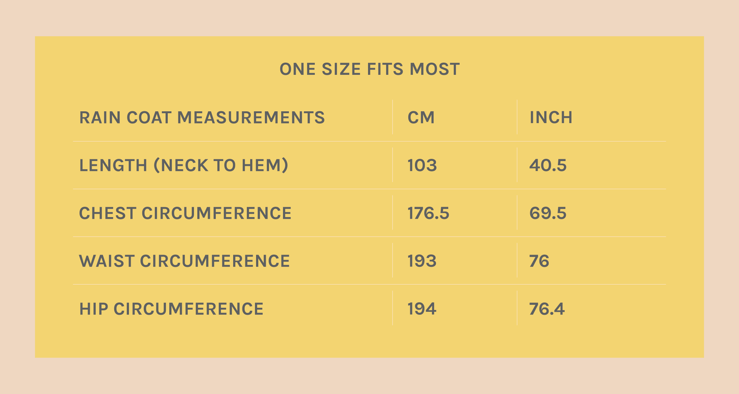 Rain Coat - Back to Black