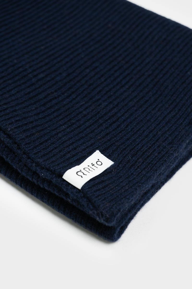 Rifo Recycled Cashmere Scarf Federico -  Blue Mora