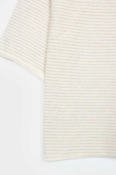 Rifo Recycled Cotton Top Gil - White/Beige