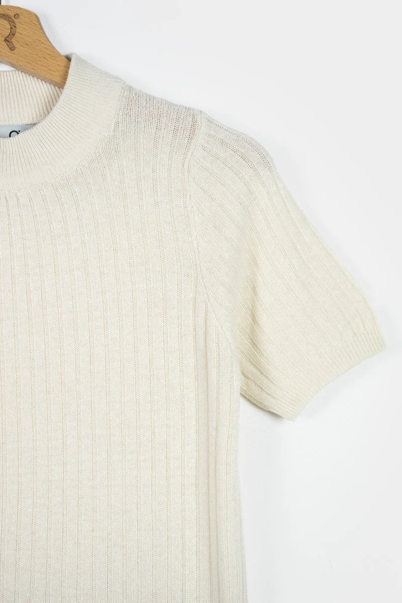 LAST ONE in XS - Renza Silk T-shirt - Off-White