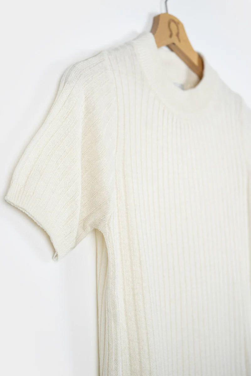 LAST ONE in XS - Renza Silk T-shirt - Off-White