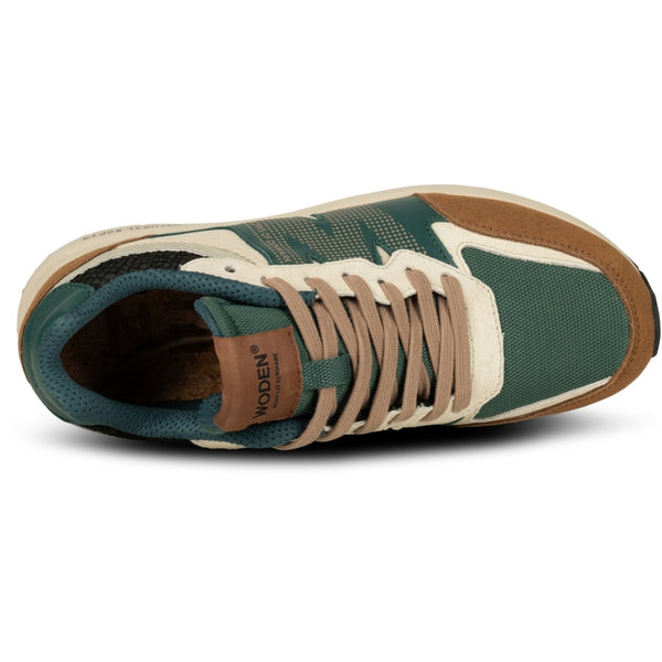 Woden Rigmor Sneaker - Caramel/Deep Forest