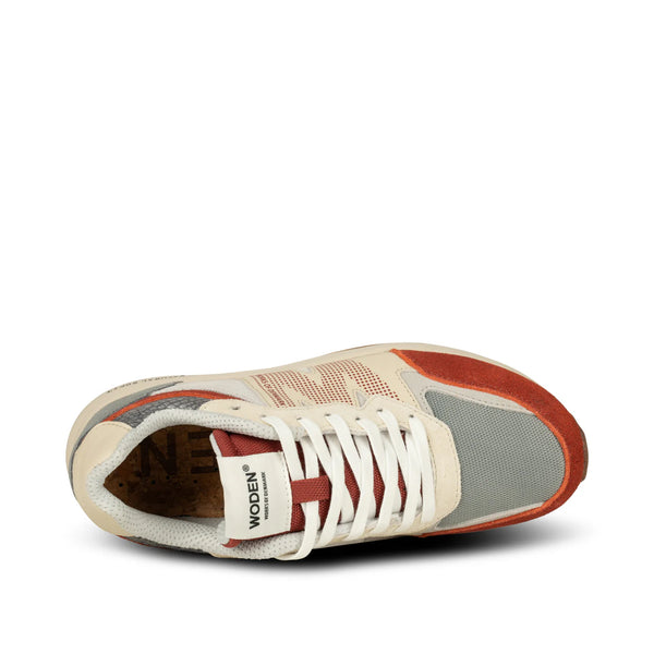 Woden Rigmor Sneaker - Rust/Autumn Grey