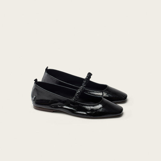 Ballerina Serra - Pleated Black