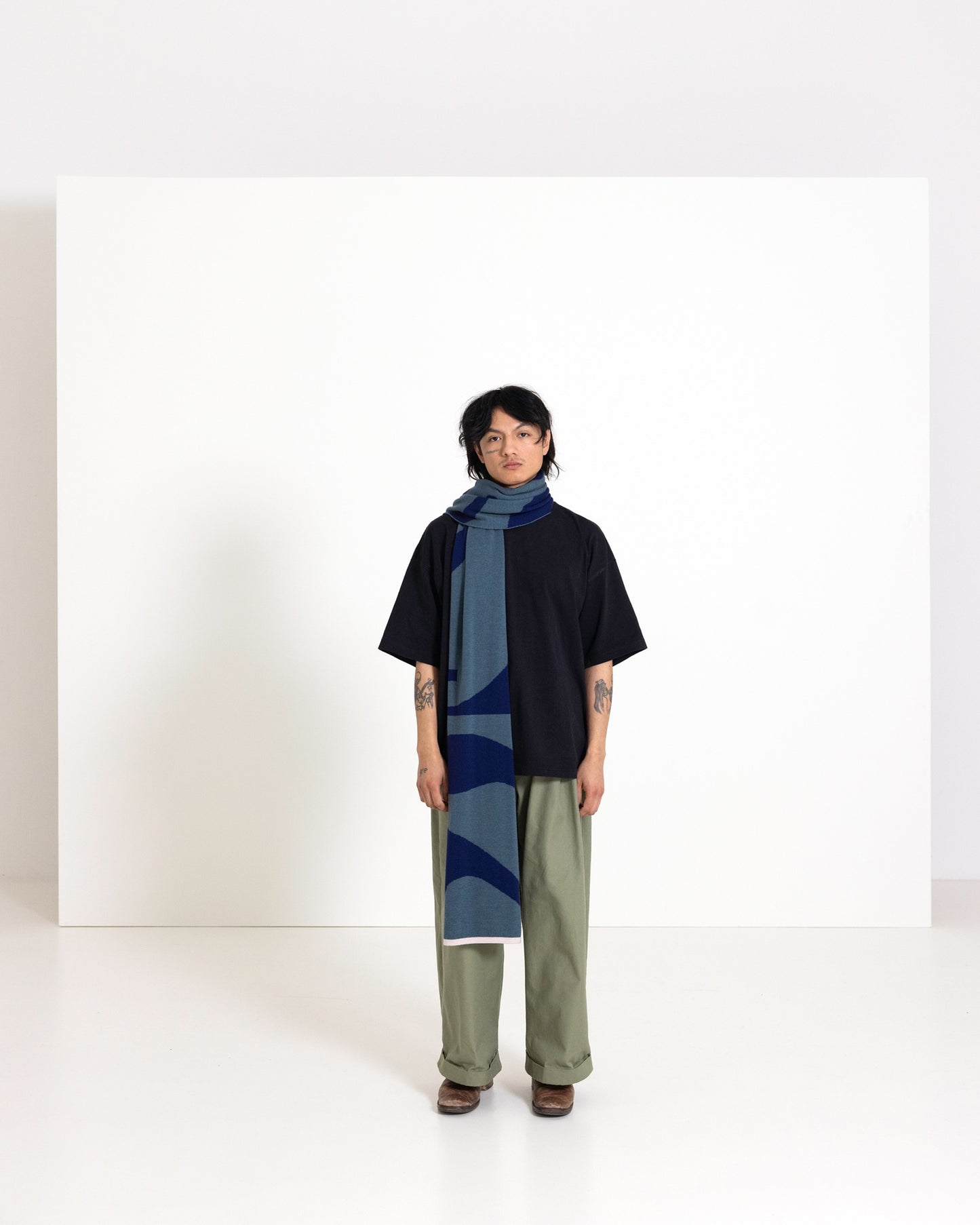 Semicolon Maxi Scarf - Teal