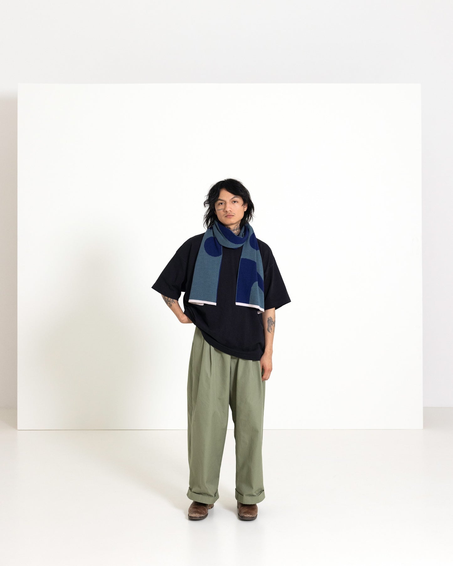 Semicolon Midi Scarf - Teal